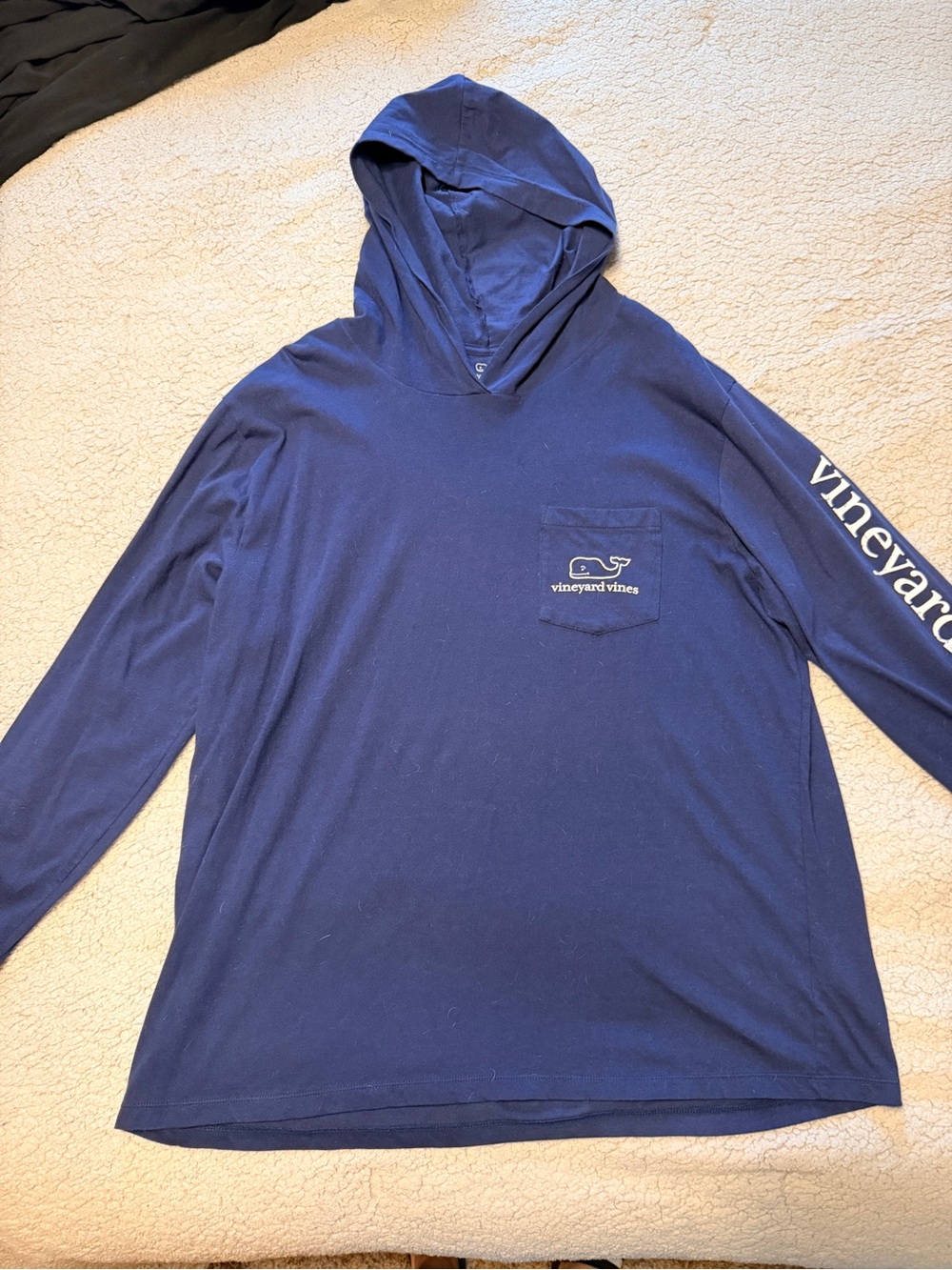Vineyard Vines  Blue Long Sleeve Hooded Tee